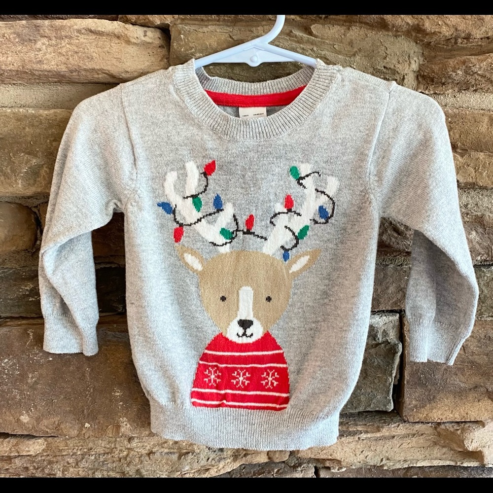 Carter’s Baby Unisex Ugly Christmas Sweater Reindeer 9 Months